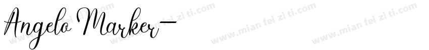 Angelo Marker字体转换